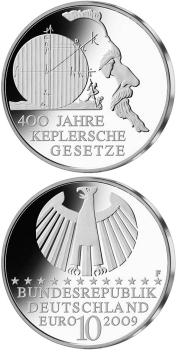 Wetten van Keppler 10 euro Duitsland 2009 Proof